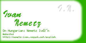 ivan nemetz business card